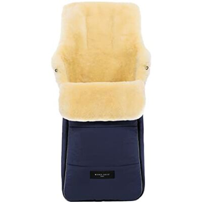 CHRIST Sacco per passeggino AROSA in pelle di agnello medicale di WERNER BABY – Morbido sacco per buggy, come materassino per fasciatoio, inserto colore navy blu CHRIST Sacco per passeggino AROSA in pelle di agnello medicale di WERNER BABY – Morbido sacco per buggy, come materassino per fasciatoio, inserto colore navy blu
