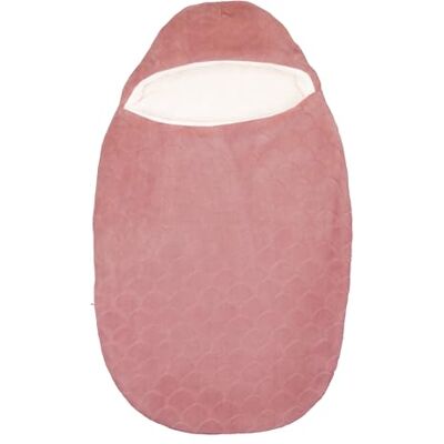 Nattou Nid d'ange Cocoon Wavy Vieux Rose - Sacco nanna neonato Nattou Nid d'ange Cocoon Wavy Vieux Rose - Sacco nanna neonato