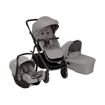 GRACO Near2Me™ DLX Trio Passeggino (dalla nascita fino a 4 anni circa), Seggiolino auto neonato (da 40 a 75 cm) e Navicella (dalla nascita fino a ca. 6 mesi (max. 9 kg), colore Ash GRACO Near2Me™ DLX Trio Passeggino (dalla nascita fino a 4 anni circa), Seggiolino auto neonato (da 40 a 75 cm) e Navicella (dalla nascita fino a ca. 6 mesi (max. 9 kg), colore Ash
