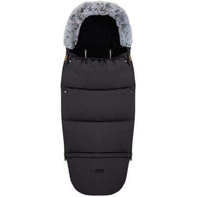 Momi Sacco nanna 2 in 1 per carrozzina, passeggino, slitta o seggiolino auto, con cappuccio, bordo in pelliccia e piedi staccabili; cerniera sui lati, fori per la cintura, finitura impermeabile Momi Sacco nanna 2 in 1 per carrozzina, passeggino, slitta o seggiolino auto, con cappuccio, bordo in pelliccia e piedi staccabili; cerniera sui lati, fori per la cintura, finitura impermeabile