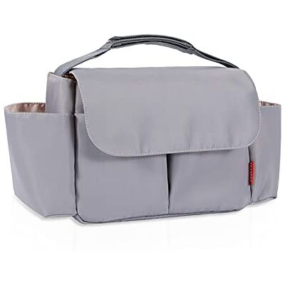 SONARIN Impermeabile Borsa Organizer per Passeggino,Grande Capacità Borsa Passeggino Universale Organizzatore per Passeggino Borsa per Carrozzina Borsa Cambio con Portabicchieri(Grigio) SONARIN Impermeabile Borsa Organizer per Passeggino,Grande Capacità Borsa Passeggino Universale Organizzatore per Passeggino Borsa per Carrozzina Borsa Cambio con Portabicchieri(Grigio)