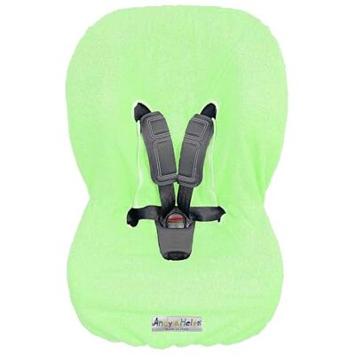 ANDY & HELEN ® Copri Seggiolino Auto Spugna Maxi di Cotone 100% Copriseduta Universale, Antiallergico per Bambino e Neonato Made in Italy (Verde Mela) ANDY & HELEN ® Copri Seggiolino Auto Spugna Maxi di Cotone 100% Copriseduta Universale, Antiallergico per Bambino e Neonato Made in Italy (Verde Mela)