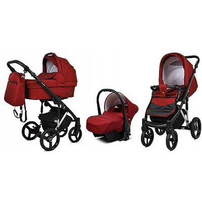 Babylux ® Bambini Passeggino Completo Set 3 in 1 UZO incl. Navicella, Canna, Seggiolino Auto Carrozzina Neonati Sistema Combinato con Borsa fasciatoio, Copertura antipioggia ecc. Babylux ® Bambini Passeggino Completo Set 3 in 1 UZO incl. Navicella, Canna, Seggiolino Auto Carrozzina Neonati Sistema Combinato con Borsa fasciatoio, Copertura antipioggia ecc.