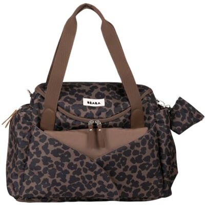 Béaba , Borsa Fasciatoio Sydney, 21 L, Spazio Cocoon, Leopardo Grande apertura, spazio Cocoon, tasca termica, agganci passeggino, fasciatoio, porta ciuccio, scomparti multipli Béaba , Borsa Fasciatoio Sydney, 21 L, Spazio Cocoon, Leopardo Grande apertura, spazio Cocoon, tasca termica, agganci passeggino, fasciatoio, porta ciuccio, scomparti multipli