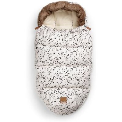 Elodie Details Sacco Passeggino Invernale Universale Coprigambe Imbottito, Sacco Termico Antivento e Impermeabile, Morbido e Caldo, Compatibile con Passeggini e Carrozzine Pois Dalmata Elodie Details Sacco Passeggino Invernale Universale Coprigambe Imbottito, Sacco Termico Antivento e Impermeabile, Morbido e Caldo, Compatibile con Passeggini e Carrozzine Pois Dalmata