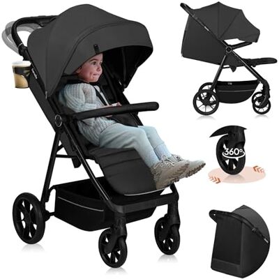 lionelo Passeggino compatto e laggero MIRA per bambini da 6 mesi a 4 anni/ 22 kg, Ruote girevoli a 360° Sospensione completa, Schienale e Poggiapiedi regolabili, Capottina XXL UPF50+, Ampio cestino lionelo Passeggino compatto e laggero MIRA per bambini da 6 mesi a 4 anni/ 22 kg, Ruote girevoli a 360° Sospensione completa, Schienale e Poggiapiedi regolabili, Capottina XXL UPF50+, Ampio cestino