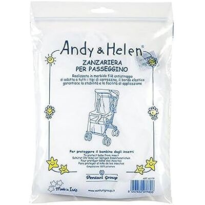 ANDY & HELEN ® A017p Zanzariera Passeggino Antistrappo, Bianco ANDY & HELEN ® A017p Zanzariera Passeggino Antistrappo, Bianco