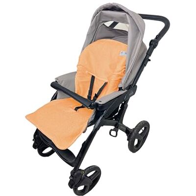 ANDY & HELEN ® Copri Passeggino Spugna di Cotone 100% Copriseduta Universale, Antiallergico per Bambino e Neonato Made in Italy (Arancio) ANDY & HELEN ® Copri Passeggino Spugna di Cotone 100% Copriseduta Universale, Antiallergico per Bambino e Neonato Made in Italy (Arancio)