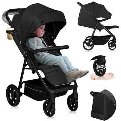 lionelo Passeggino compatto e laggero MIRA per bambini da 6 mesi a 4 anni/ 22 kg, Ruote girevoli a 360° Sospensione completa, Schienale e Poggiapiedi regolabili, Capottina XXL UPF50+, Ampio cestino lionelo Passeggino compatto e laggero MIRA per bambini da 6 mesi a 4 anni/ 22 kg, Ruote girevoli a 360° Sospensione completa, Schienale e Poggiapiedi regolabili, Capottina XXL UPF50+, Ampio cestino