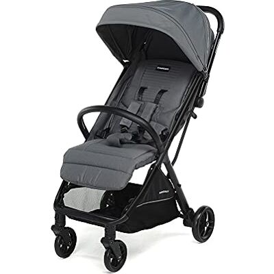 Foppapedretti Passeggino Compatto Jumbo, 0-22 Kg (0-4 anni), Chiusura ad 1 mano, Chiusura Self-Standing, Schienabile Regolabile, Ruote Ammortizzate, Cesto Porta Oggetti, Telaio in Alluminio, Grigio Foppapedretti Passeggino Compatto Jumbo, 0-22 Kg (0-4 anni), Chiusura ad 1 mano, Chiusura Self-Standing, Schienabile Regolabile, Ruote Ammortizzate, Cesto Porta Oggetti, Telaio in Alluminio, Grigio