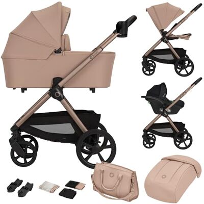 lionelo Carmine 3in1 Trio Passeggino pieghevole 0-4 anni / 0-22 kg Completo Sistema Modulare Set con Navicella portatile e Seggiolino Auto Ovetto, Ruote GravelTech, Ammortizzazione, Cappottina XXL lionelo Carmine 3in1 Trio Passeggino pieghevole 0-4 anni / 0-22 kg Completo Sistema Modulare Set con Navicella portatile e Seggiolino Auto Ovetto, Ruote GravelTech, Ammortizzazione, Cappottina XXL