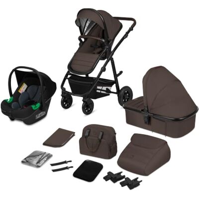 lionelo Amber Passeggino Trio 3 in 1 da 0 a 48 Mesi fino a 22 kg Set Passeggino + Navicella + Ovetto per Neonati e Bambini, Regolabile e Pieghevole, Ruote Grandi, Cappottina XXL lionelo Amber Passeggino Trio 3 in 1 da 0 a 48 Mesi fino a 22 kg Set Passeggino + Navicella + Ovetto per Neonati e Bambini, Regolabile e Pieghevole, Ruote Grandi, Cappottina XXL