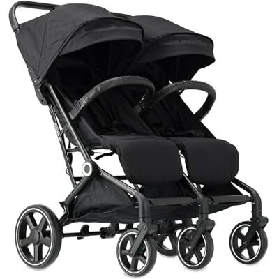 Deryan Passeggino XP X2 2 in 1 Compatto e pieghevole Adatto dalla nascita fino a 4 anni Passeggino con portata massima di 22 kg per sedile Nero Deryan Passeggino XP X2 2 in 1 Compatto e pieghevole Adatto dalla nascita fino a 4 anni Passeggino con portata massima di 22 kg per sedile Nero