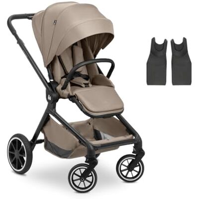 hauck Move N Care, Mocha Passeggino Bidirezionale e Reclinabile dalla Nascita a 22 kg con Cappottina XL, Ruote di Gomma Ammortizzate Manubrio Regolabile in Altezza, Adattatore Ovetto Incluso hauck Move N Care, Mocha Passeggino Bidirezionale e Reclinabile dalla Nascita a 22 kg con Cappottina XL, Ruote di Gomma Ammortizzate Manubrio Regolabile in Altezza, Adattatore Ovetto Incluso
