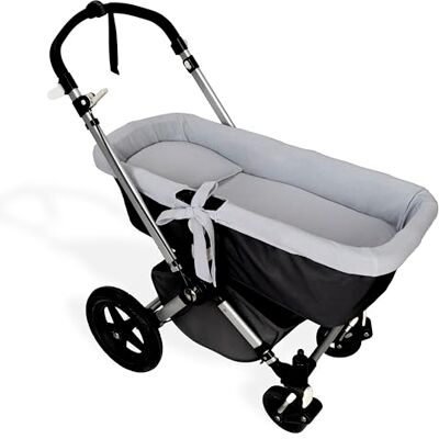 Babyline Copri navicella mussola 100% cotone + copriletto + cuscino mussola 100% accessori set 3 pezzi. Prodotto in Spagna. Ipoallergenico, traspirante, ipermorbido (grigio pietra) Babyline Copri navicella mussola 100% cotone + copriletto + cuscino mussola 100% accessori set 3 pezzi. Prodotto in Spagna. Ipoallergenico, traspirante, ipermorbido (grigio pietra)