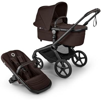 Bugaboo Fox 5 Renew, Passeggino Multi-Terreno 2 in 1 per Bambini Chiusura Facile, Navicella Spaziosa, Seduta da Bambino Estensibile, Telaio Nero e Cappottina Cocoa Brown Bugaboo Fox 5 Renew, Passeggino Multi-Terreno 2 in 1 per Bambini Chiusura Facile, Navicella Spaziosa, Seduta da Bambino Estensibile, Telaio Nero e Cappottina Cocoa Brown