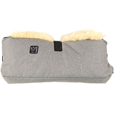 Kaiser Big Double Scaldamani in pelle di agnello, colore: Grigio Kaiser Big Double Scaldamani in pelle di agnello, colore: Grigio
