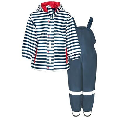 Playshoes Set antipioggia unisex per bambini (confezione da 2), Blu marino, 128 Playshoes Set antipioggia unisex per bambini (confezione da 2), Blu marino, 128