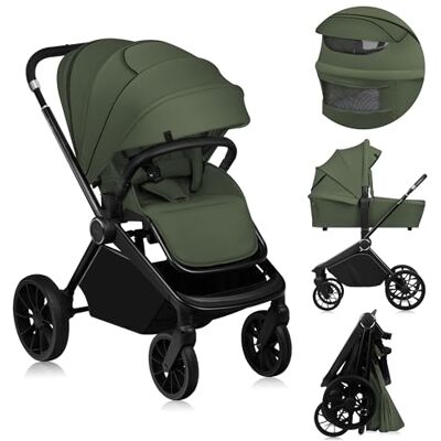 lionelo MIKA PLUS Passeggino per Bambini 6-48 Mesi fino a 22 kg, Schienale e Poggiapiedi Regolabili, Ammortizzazione, Ruote girevoli in PU a 360° Cappuccio impermeabile XXL, UPF50+ lionelo MIKA PLUS Passeggino per Bambini 6-48 Mesi fino a 22 kg, Schienale e Poggiapiedi Regolabili, Ammortizzazione, Ruote girevoli in PU a 360° Cappuccio impermeabile XXL, UPF50+