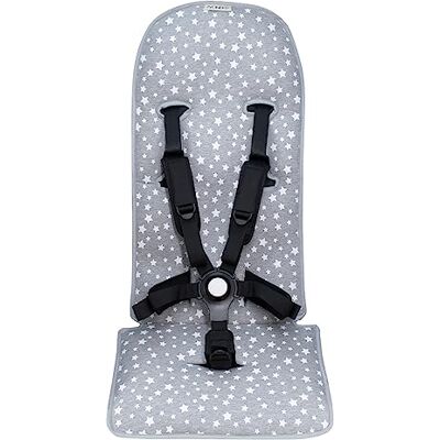 JYOKO KIDS Materassino in 100% cotone per passeggino e passeggino, compatibile con Bugaboo Butterfly (White Star) JYOKO KIDS Materassino in 100% cotone per passeggino e passeggino, compatibile con Bugaboo Butterfly (White Star)