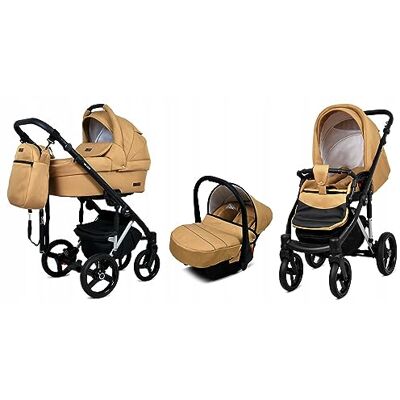Babylux ® Bambini Passeggino Completo Set 3 in 1 UZO incl. Navicella, Canna, Seggiolino Auto Carrozzina Neonati Sistema Combinato con Borsa fasciatoio, Copertura antipioggia ecc. Babylux ® Bambini Passeggino Completo Set 3 in 1 UZO incl. Navicella, Canna, Seggiolino Auto Carrozzina Neonati Sistema Combinato con Borsa fasciatoio, Copertura antipioggia ecc.