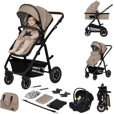 lionelo Amber Passeggino Trio 0-22 kg (3 Colori) Passeggino set 3-in-1: Passeggino + Navicella + Ovetto per neonato e bambini 0 fino a 48 mesi o 22kg Regolabile e pieghevole Ruote grandi Cappotina XXL lionelo Amber Passeggino Trio 0-22 kg (3 Colori) Passeggino set 3-in-1: Passeggino + Navicella + Ovetto per neonato e bambini 0 fino a 48 mesi o 22kg Regolabile e pieghevole Ruote grandi Cappotina XXL