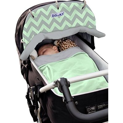 Dooky The Original 126621 Tendina Parasole per Passeggino e Carrozzina, Universale, Regolabile e Traspirante, Reversibile Menta e Grigio Chevron Dooky The Original 126621 Tendina Parasole per Passeggino e Carrozzina, Universale, Regolabile e Traspirante, Reversibile Menta e Grigio Chevron