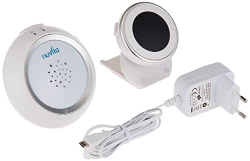 Nuvita Starry Baby Monitor Audio – Compatibile con   Mat – Proiettore Luce Notturna Temperatura Ambiente – Funzione Talk Back Bidirezionale – Design Italiano