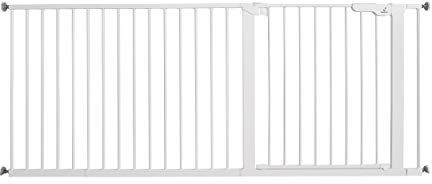 BabyDan - Cancelletto di sicurezza per corridoio, bianco, 177.8-183 cm / 70-72-inch