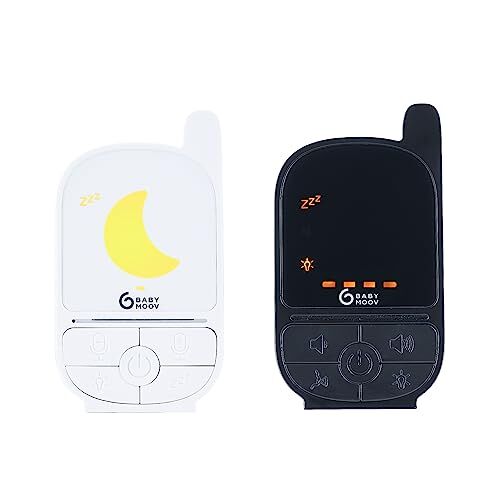 Babymoov Handy Care Babyphone Audio Tecnologia Sleep VOX Portata 500 m Batteria di lunga durata Walkie talkie e luce notturna