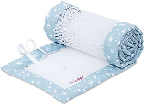 babybay Babynest Mesh-Piqué Suitable For Model Original, Azure Stars White 180 g