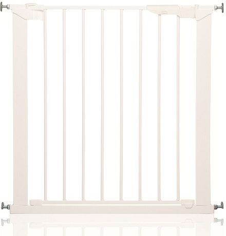 Safetots Cancello di Sicurezza per scale senza viti, 73.5cm 79.6cm, Bianco, Cancelletto di Sicurezza a pressione per Bambini, nessuna perforazione necessaria, barriera di Sicurezza