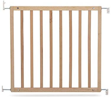 Safetots Simply Secure Cancelletto in legno 72 cm 79 cm, Naturale, Cancelletto per scale in legno, Cancelletto a vite per bambini, Barriera di sicurezza elegante e pratica.