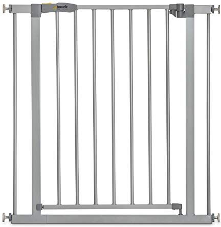 Hauck Stop N Safe 2 Sicurezza per bambini, senza foratura, da 75 a 80 cm, allungabile con prolunghe (non incluse) / Metallo/Grigio