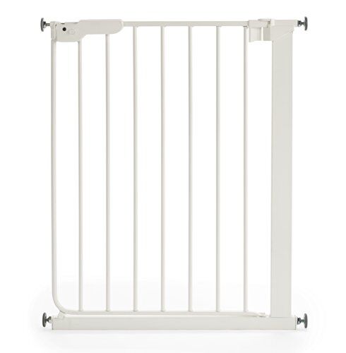 BabyDan Barriera di sicurezza  Slim Fit per porte e scale: per aperture strette, 60,5 66,5 cm, bianca