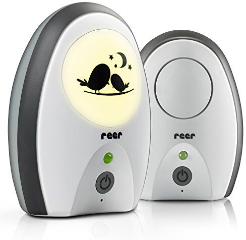 Reer GmbH  Baby Monitor, Rigi Digital a Prova di Intercettazione, Luce Notturna, Funzione Interfono