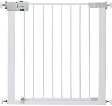 Safety 1st Secure Tech Metal Cancelletto Di Sicurezza In Metallo Per Bambini, Porte, Scale, Vani Con Apertura 73-80 Allungabile Fino A 136 Con Estensioni Vendute Separatamente, In Metallo Bianco