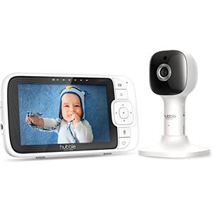 HUBBLE CONNECTED Nursery Pal Cloud Baby Monitor Video e Audio, Schermo da 5 pollici, luce notturna, visione notturna, conversazione bidirezionale, sensore di temperatura ambiente e app per smartphone HUBBLE CONNECTED Nursery Pal Cloud Baby Monitor Video e Audio, Schermo da 5 pollici, luce notturna, visione notturna, conversazione bidirezionale, sensore di temperatura ambiente e app per smartphone