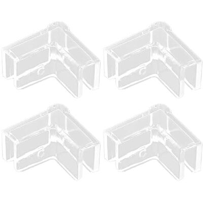 Generic 4 paraspigoli trasparenti per acquario, strumenti di supporto trasparenti per acquario, protezione in vetro, facile da installare Generic 4 paraspigoli trasparenti per acquario, strumenti di supporto trasparenti per acquario, protezione in vetro, facile da installare