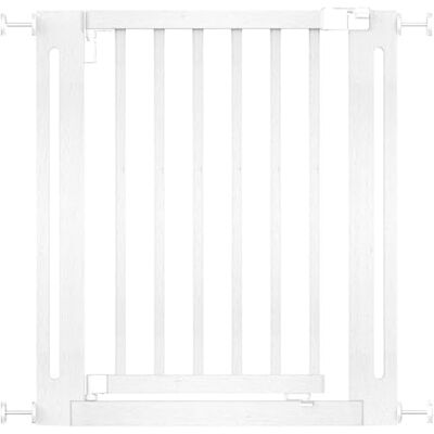 Safetots Cancelletto Elegance in Legno, Bianco, 71cm 79cm, Cancelletto di Sicurezza a Pressione, Extra Largo in un Pezzo Unico, Barriera di Sicurezza, Installazione Facile Safetots Cancelletto Elegance in Legno, Bianco, 71cm 79cm, Cancelletto di Sicurezza a Pressione, Extra Largo in un Pezzo Unico, Barriera di Sicurezza, Installazione Facile