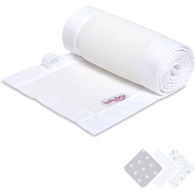 babybay Paracolpi 3D Mesh adatto per modello Original, bianco babybay Paracolpi 3D Mesh adatto per modello Original, bianco