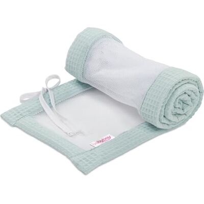 babybay Paracolpi a nido d'ape, in rete, adatto per modello Boxspring XXL, colore: blu babybay Paracolpi a nido d'ape, in rete, adatto per modello Boxspring XXL, colore: blu