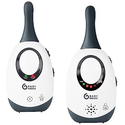 Babymoov Babyphone Simply Care Audio con funzione VOX, doppio allarme e 2 adattatori, portata 300 m, grigio, 03 milliliters, 0.28 kilograms, 1 unità, 1 Babymoov Babyphone Simply Care Audio con funzione VOX, doppio allarme e 2 adattatori, portata 300 m, grigio, 03 milliliters, 0.28 kilograms, 1 unità, 1