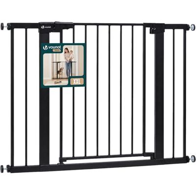 VOUNOT ® Cancelletto di Sicurezza per Bambini in Metallo 103-110 cm, Barriera per Scale a Pressione Senza Foratura Altezza 76 cm, Chiusura Automatica con Doppio Blocco, Apertura Bidirezionale, Nero VOUNOT ® Cancelletto di Sicurezza per Bambini in Metallo 103-110 cm, Barriera per Scale a Pressione Senza Foratura Altezza 76 cm, Chiusura Automatica con Doppio Blocco, Apertura Bidirezionale, Nero