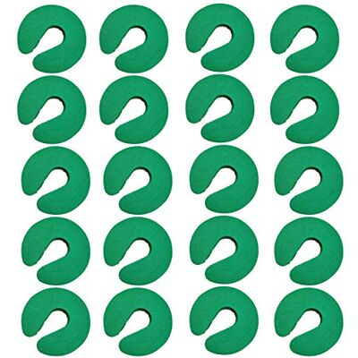 SEIWEI Protezioni per le dita della porta per bambini, facili da usare, per evitare lesioni da pizzico, porte sbattenti e bambini o animali domestici di rimanere bloccati nella stanza, colore verde, 20 pezzi SEIWEI Protezioni per le dita della porta per bambini, facili da usare, per evitare lesioni da pizzico, porte sbattenti e bambini o animali domestici di rimanere bloccati nella stanza, colore verde, 20 pezzi