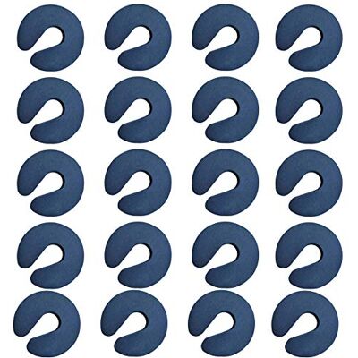 SEIWEI Protezioni per le dita della porta per bambini, per evitare lesioni da pizzico delle dita, porte a sbattere, per bambini o animali domestici di rimanere bloccati nella stanza, 20 pezzi, blu navy SEIWEI Protezioni per le dita della porta per bambini, per evitare lesioni da pizzico delle dita, porte a sbattere, per bambini o animali domestici di rimanere bloccati nella stanza, 20 pezzi, blu navy