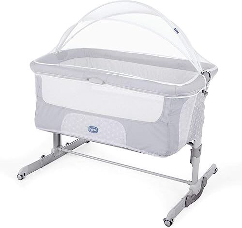 Chicco Next2Me Zanzariera Compatibile con Culle  Next2Me, in Tessuto a Maglia Stretta, Facile da Installare, Pratica Cerniera Centrale, Completa Aerazione, 0 6 mesi/9 kg, Bianca