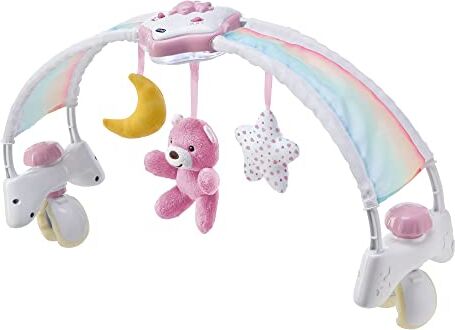 Chicco Rainbow Sky Arco Lettino Neonato 2in1 Evolutivo Compatibile Next2Me, Pannello Culla con Arco Arcobaleno e Luce Notturna Bambini con Musica Rilassante e Morbidi Ciondoli Giochi Neonati 0+ Mesi