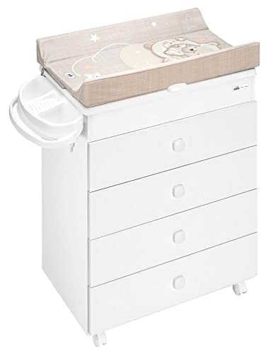 CAM Il mondo del bambino art.C915006 /C260 Cassettiera Asia made in Italy da 0 a 11 kg ORSO LUNA