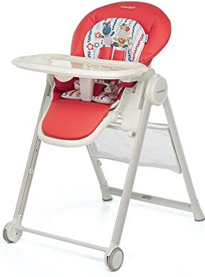 Foppapedretti Seggiolone Sdraietta Misterchef, bambini da 0 a 3 anni (fino a 15 Kg), Seduta/Poggiapiedi/Schienale Regolabili, Cesto Porta Oggetti, Stabile, con Imbottitura Lavabile, Circus